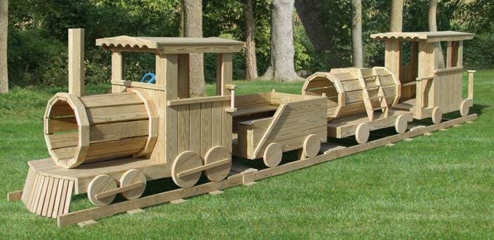 Wooden Train Play Set